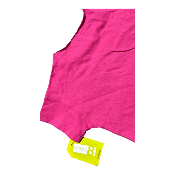 Crazy 8 Girls 2T "Small & Mighty Lightning Graphic Tshirt Pink/Silver - Picture 4 of 6